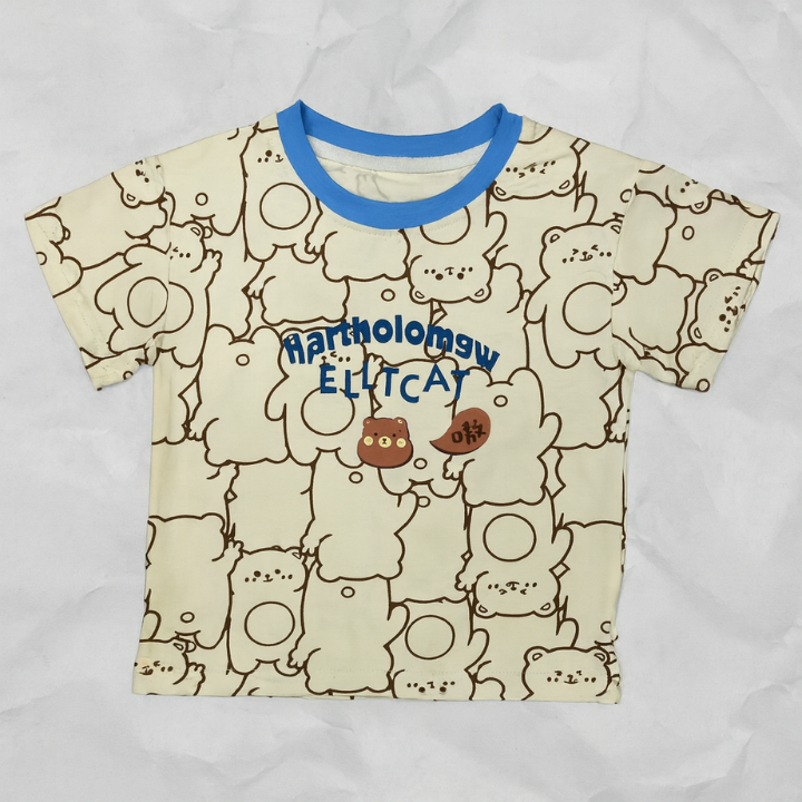 Cartoon Print Summer Suite –T shirts and shorts set