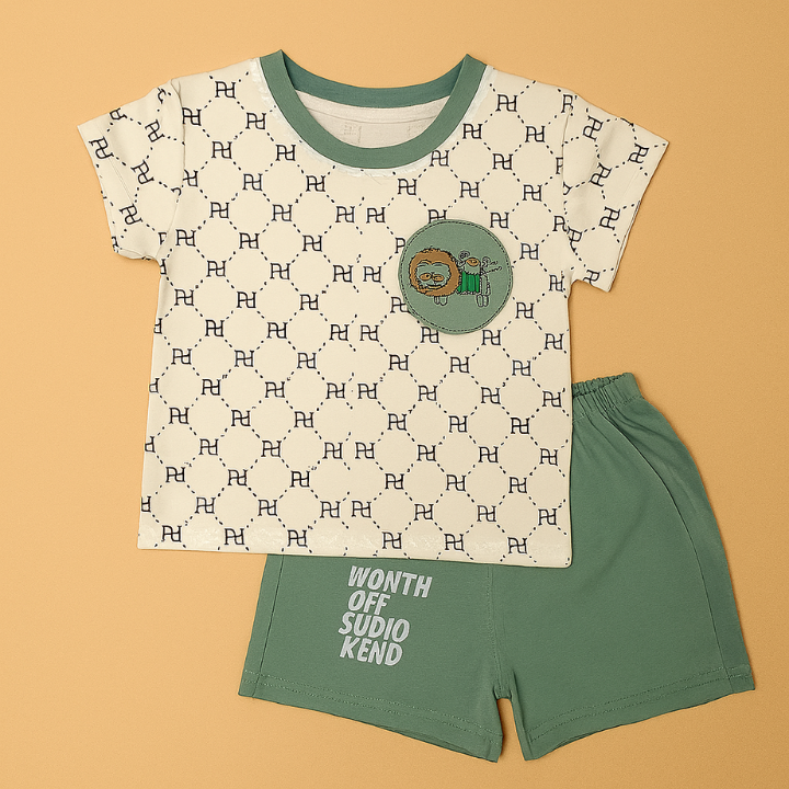 Printed T-Shirt & Shorts