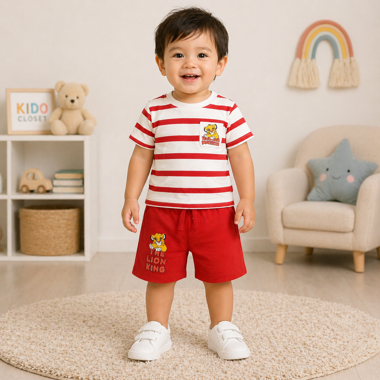 Boys Summer Striped T-Shirt & Shorts