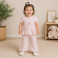 Girls Flower Pearl Summer 2-piece Set