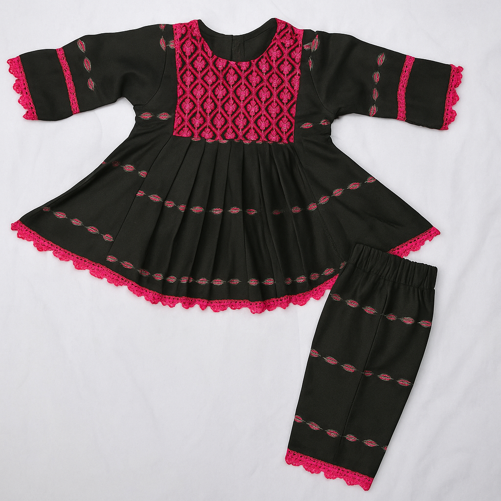 Embroidered Co-Ord Set for Little Fashionistas