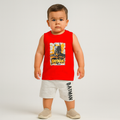 Summer Sleeveless (Sando) Shirt & Shorts Set for Baby Boys