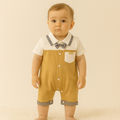 Baby Boys Romper with Bow Tie