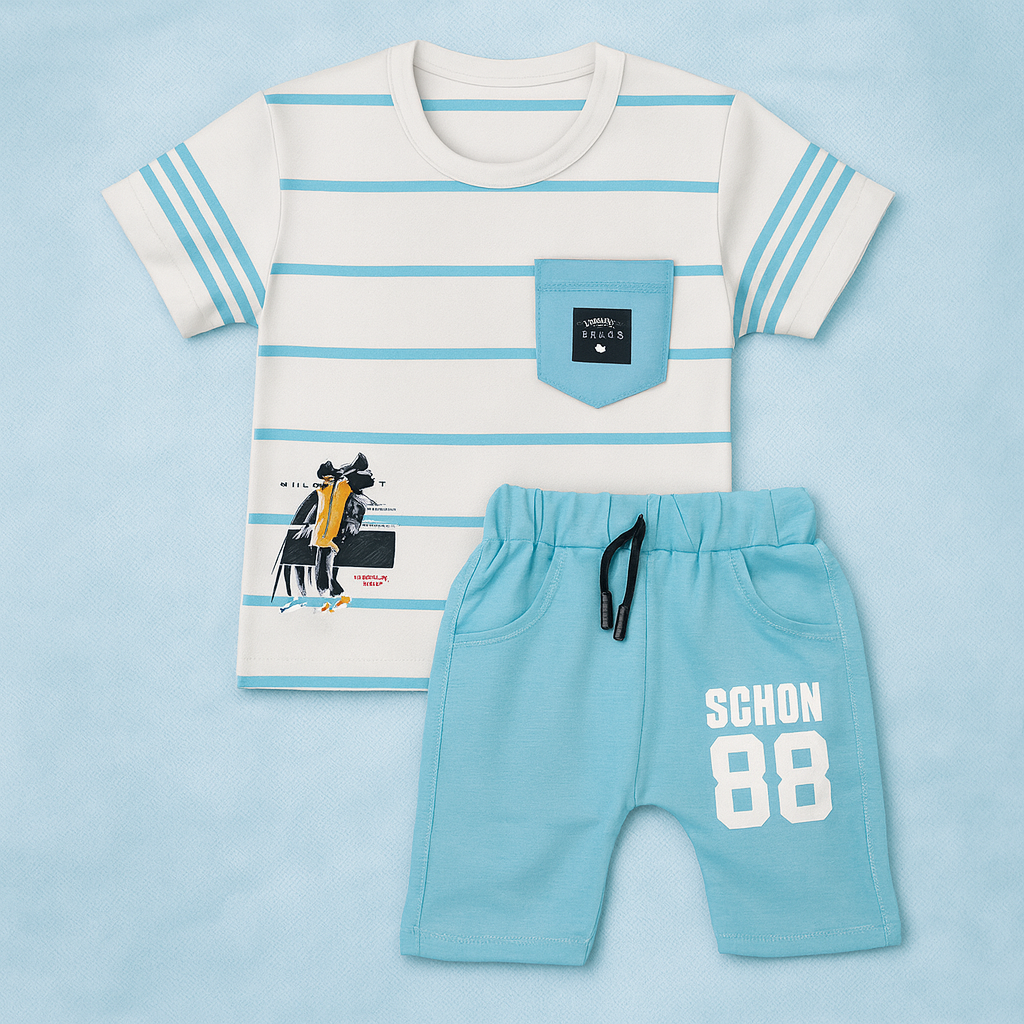 Kids Casual Summer Shirt & shorts Set
