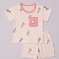 Cute Baby Girl Pink T-Shirt & Shorts Set