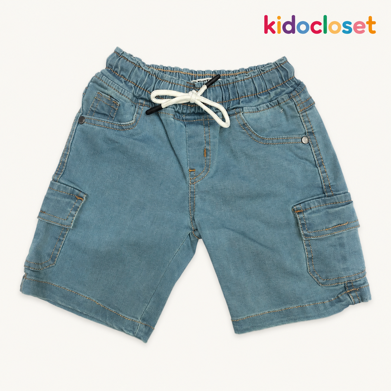 Denim Cargo Shorts for Boys – Soft & Stylish