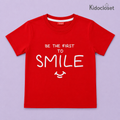 Bright Red Smile Tee for Happy Everyday Adventures