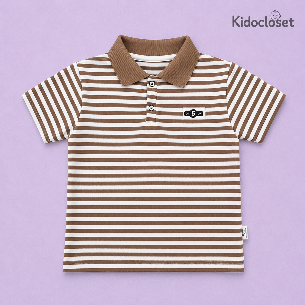Classic Striped Polo Tee for Smart Everyday Style