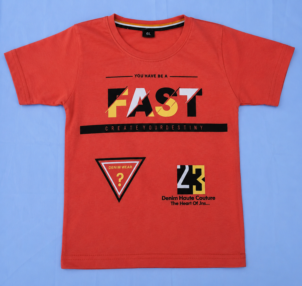 Comfort Fit Boys Printed Cotton Tee