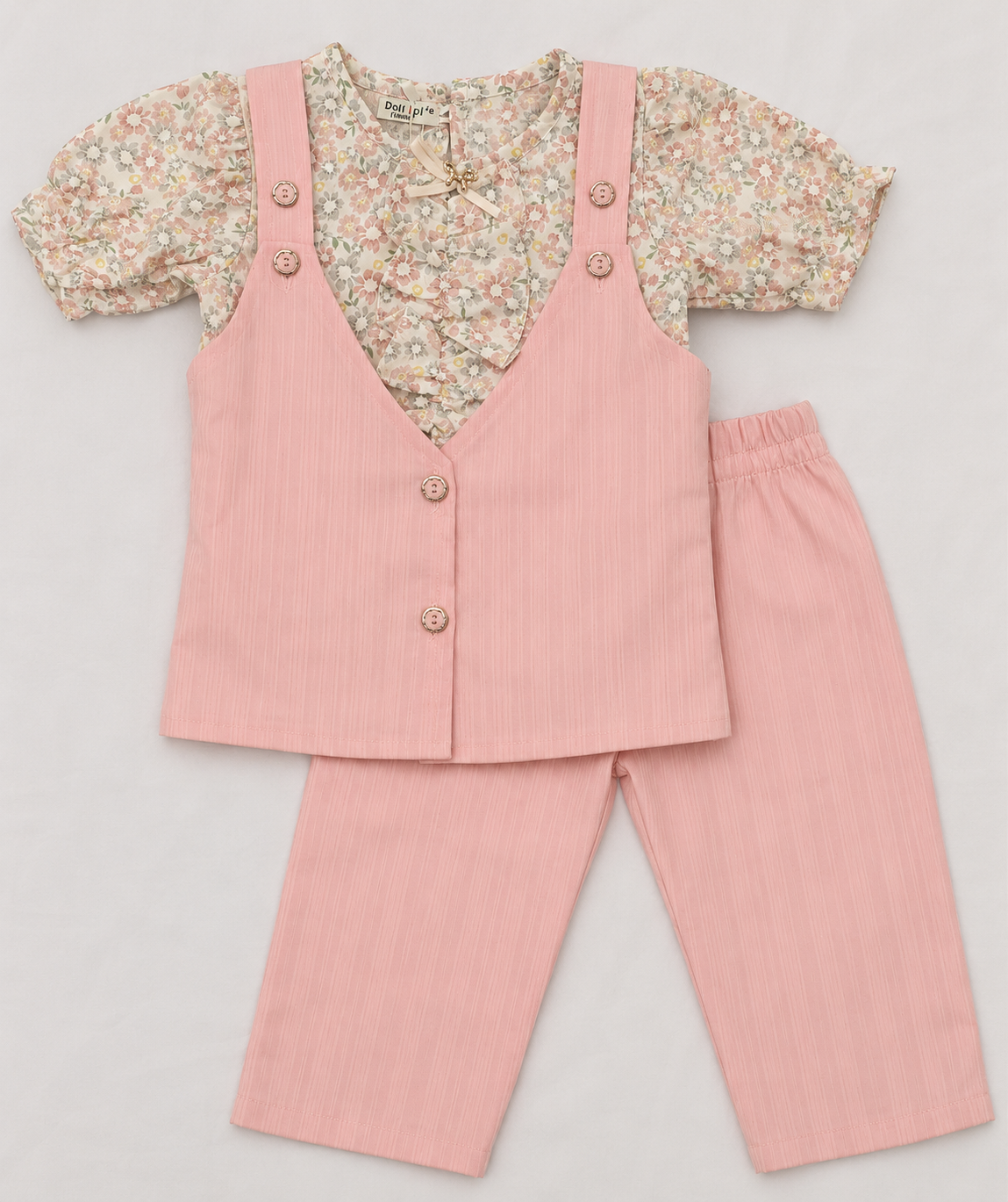 Sweet Floral Co-Ord Set for Little Girls