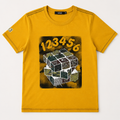 Bright Yellow Graphic Tee for Fun Everyday Adventures