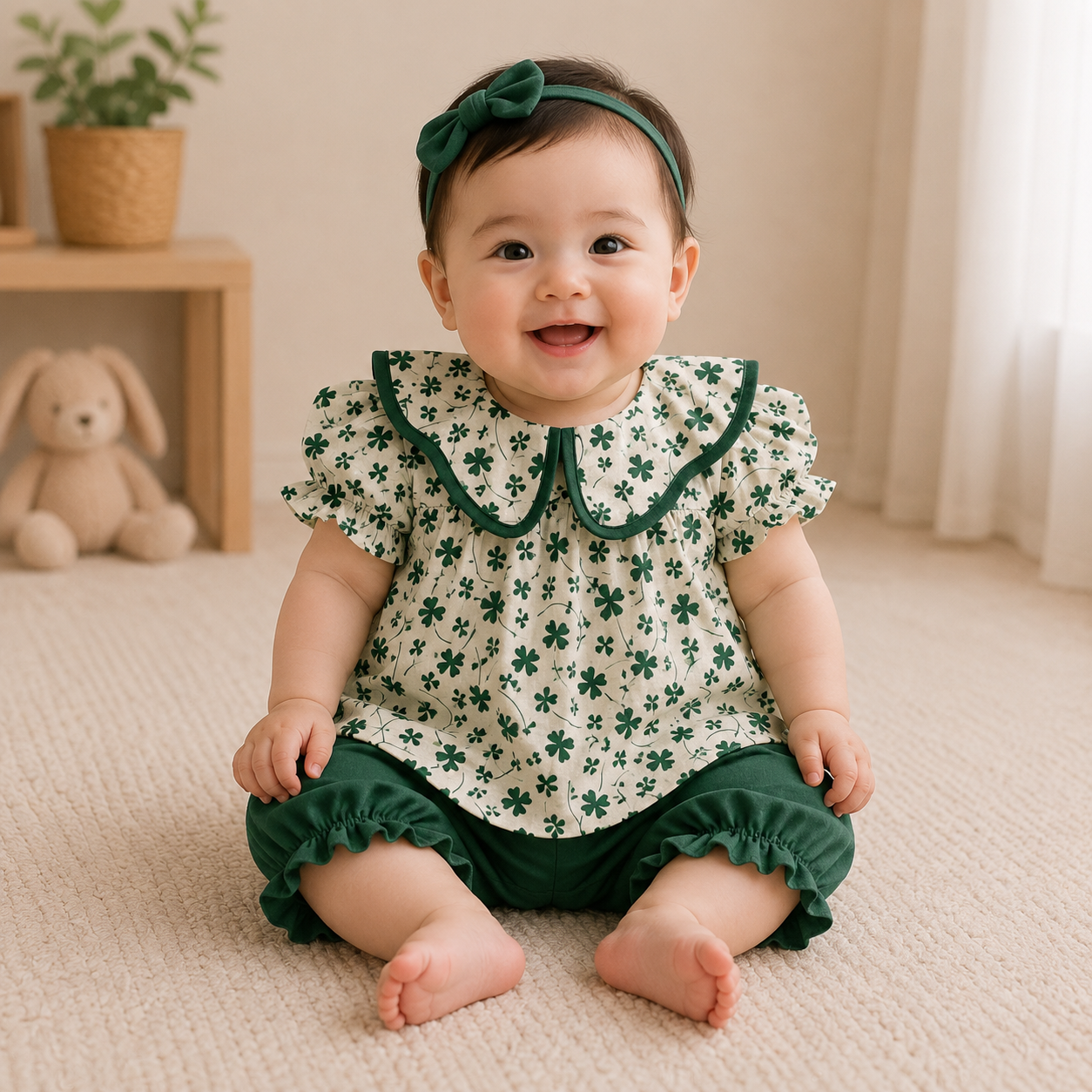 Clover Garden Two-Piece Baby Set