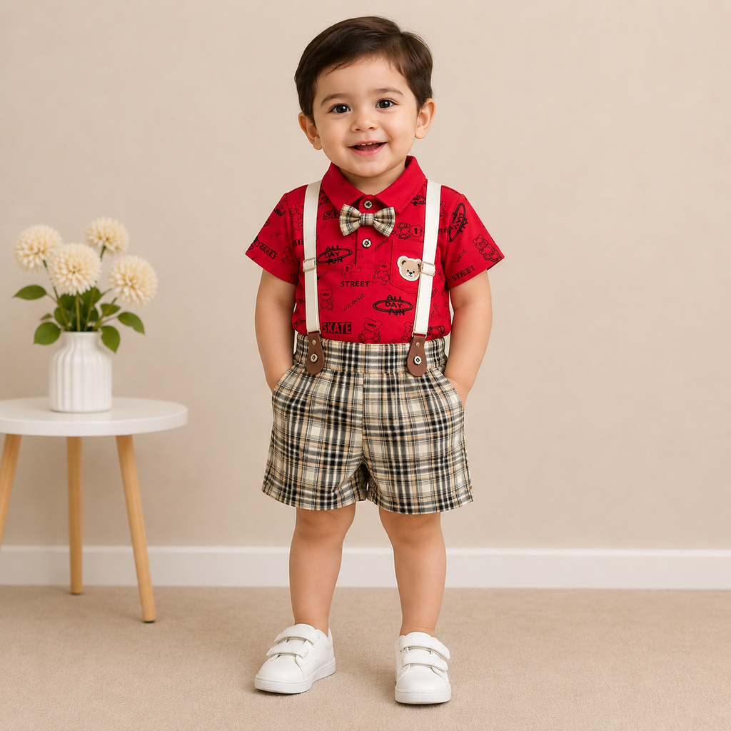 Boys Smart Casual Bow Tie Outfit Set
