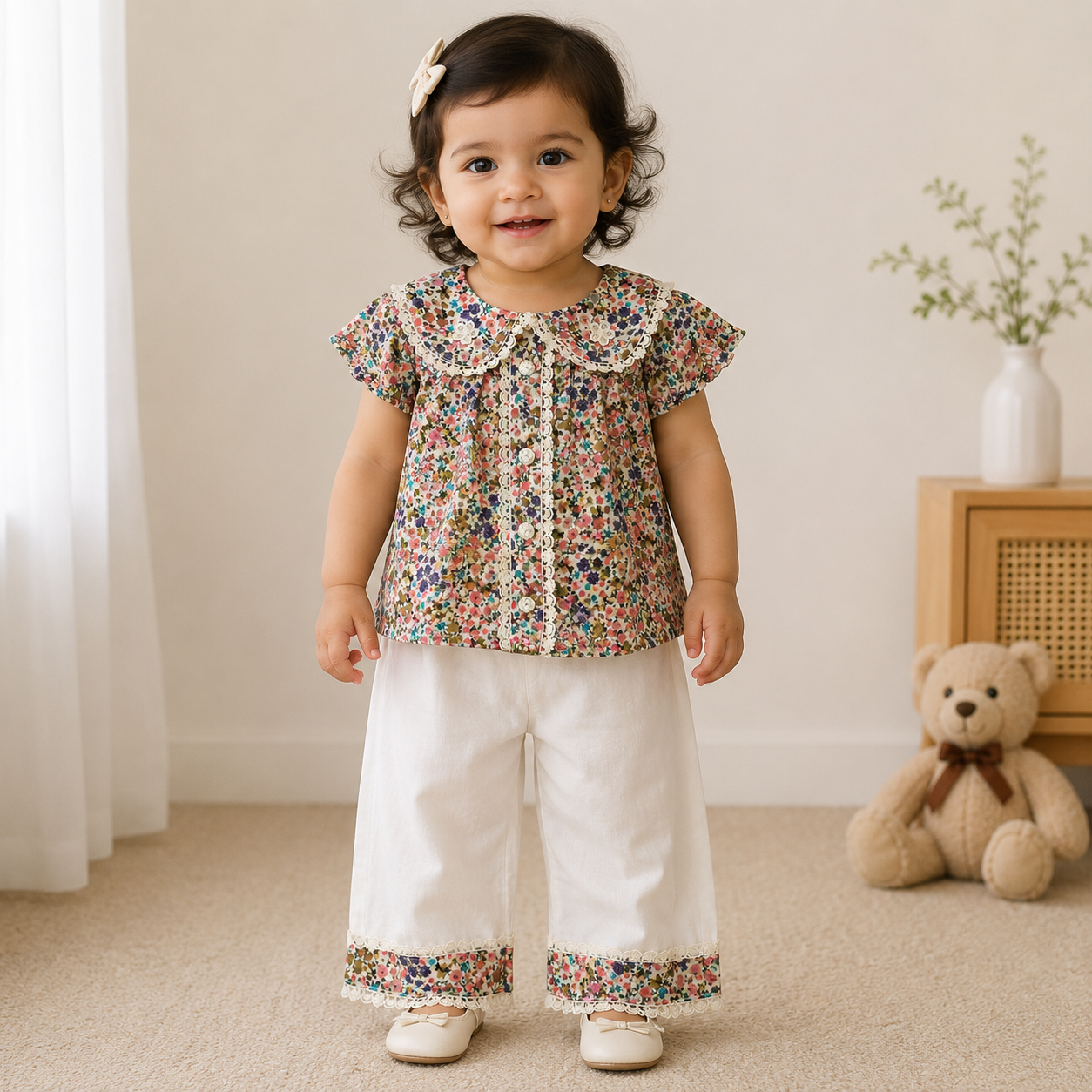 Bloom in Style with This Elegant Floral Lace Set