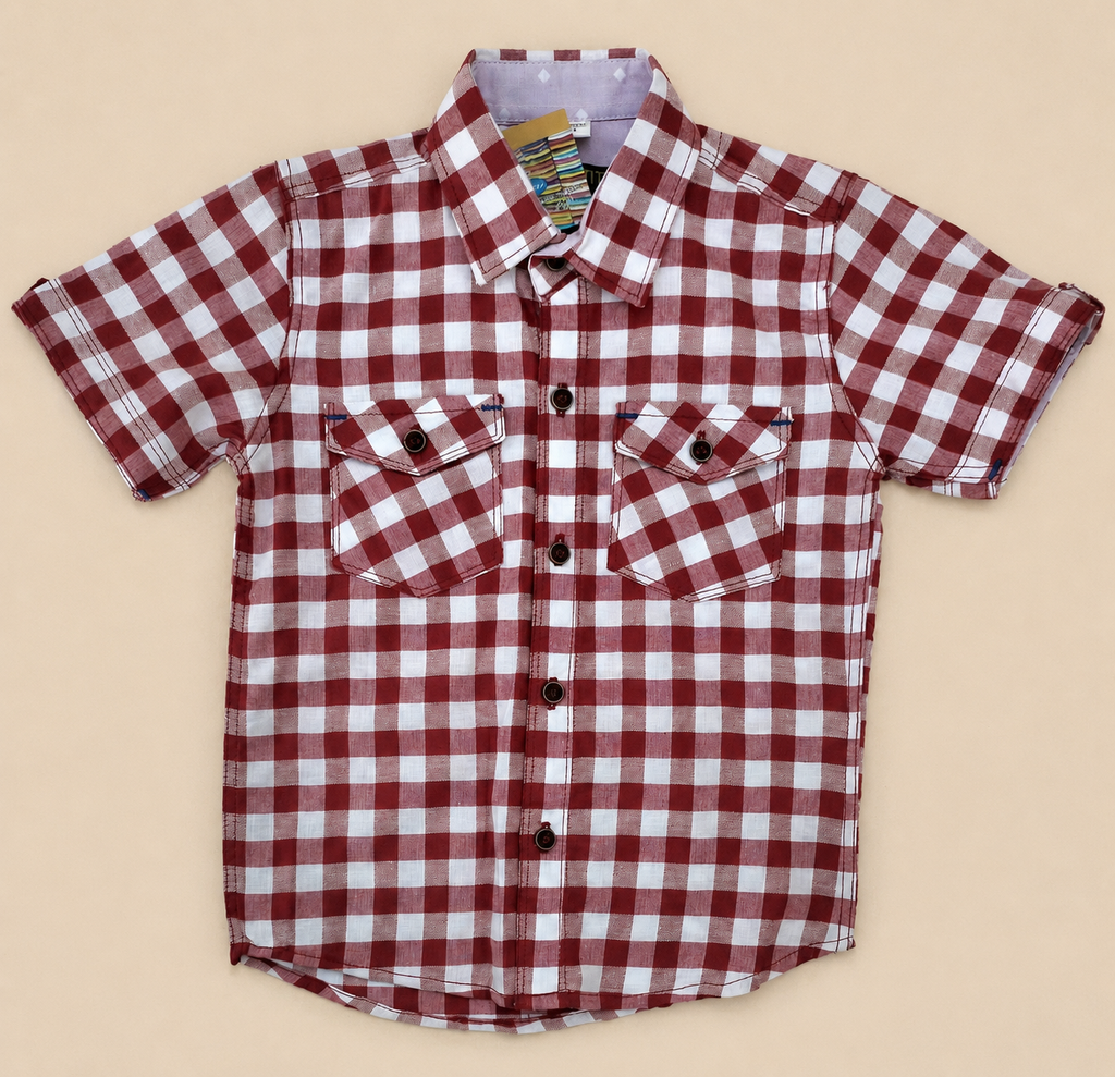 Classic Checkered Shirt – Smart Style for Little Trendsetters