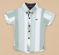 Mint green striped shirt