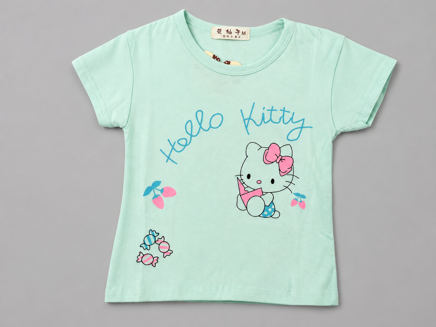 Hello Kitty Girls' Mint Green T-Shirt