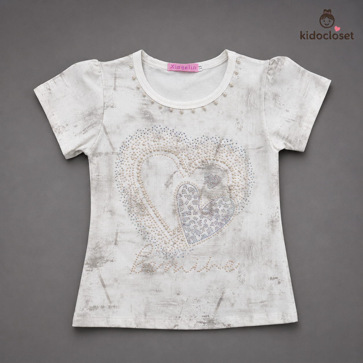 Sparkling Pearl Heart T-Shirt