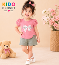 Girls Stay With Style Top & Shorts Set