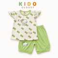 Girls Printed Top & Shorts Set
