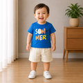 Boys Summer Graphic T-Shirt & Shorts Set