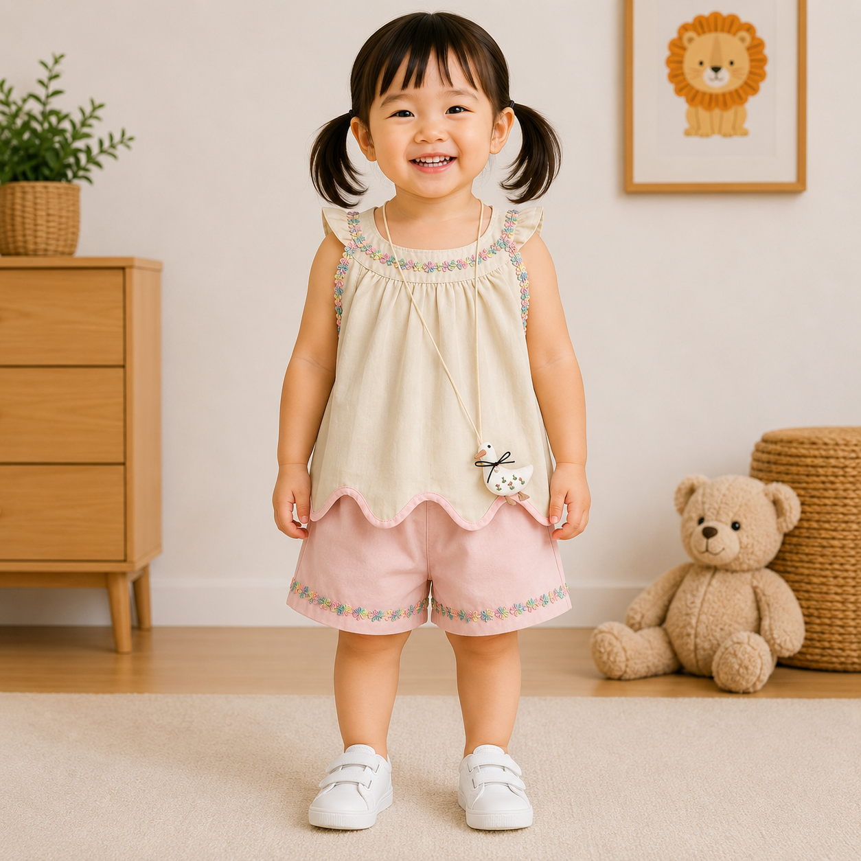 Girls Floral Summer Co-Ord