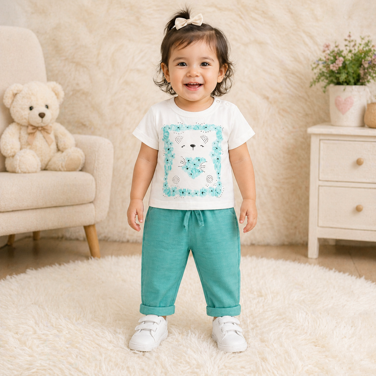 Baby Girls T-Shirt & Trouser