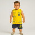 Gamer Style Sleeveless(Sando) Shirt & Shorts Set
