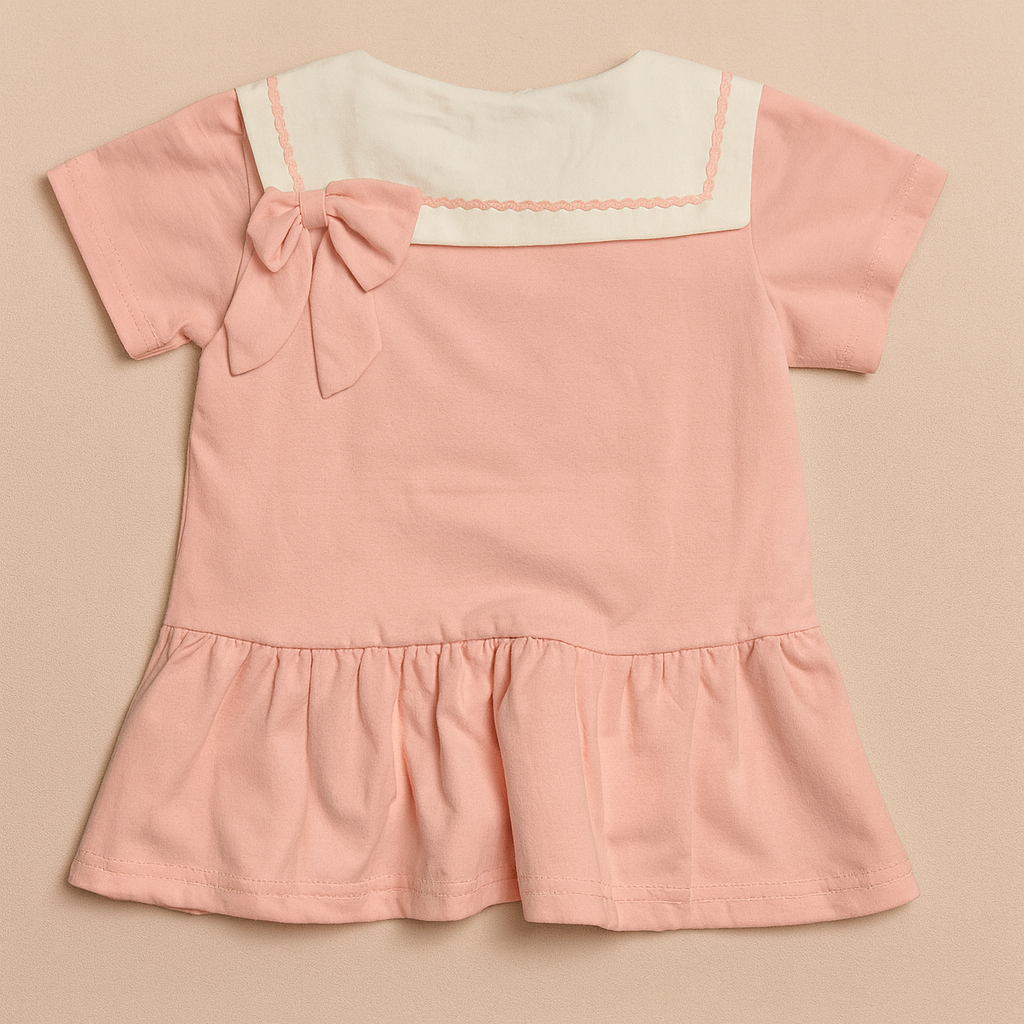 Cute Girls Polo Style Pleated top