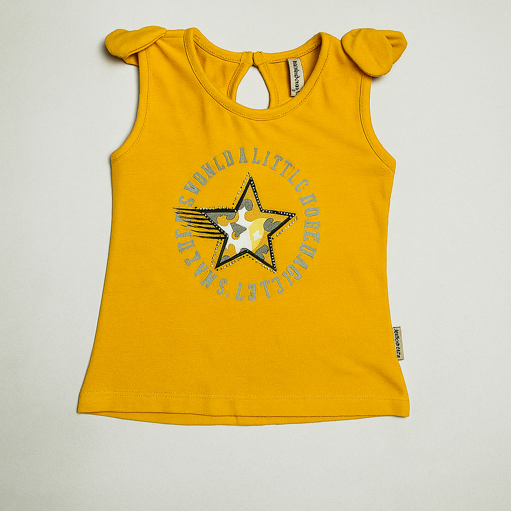 Girls Star Print Top & Skirt Set