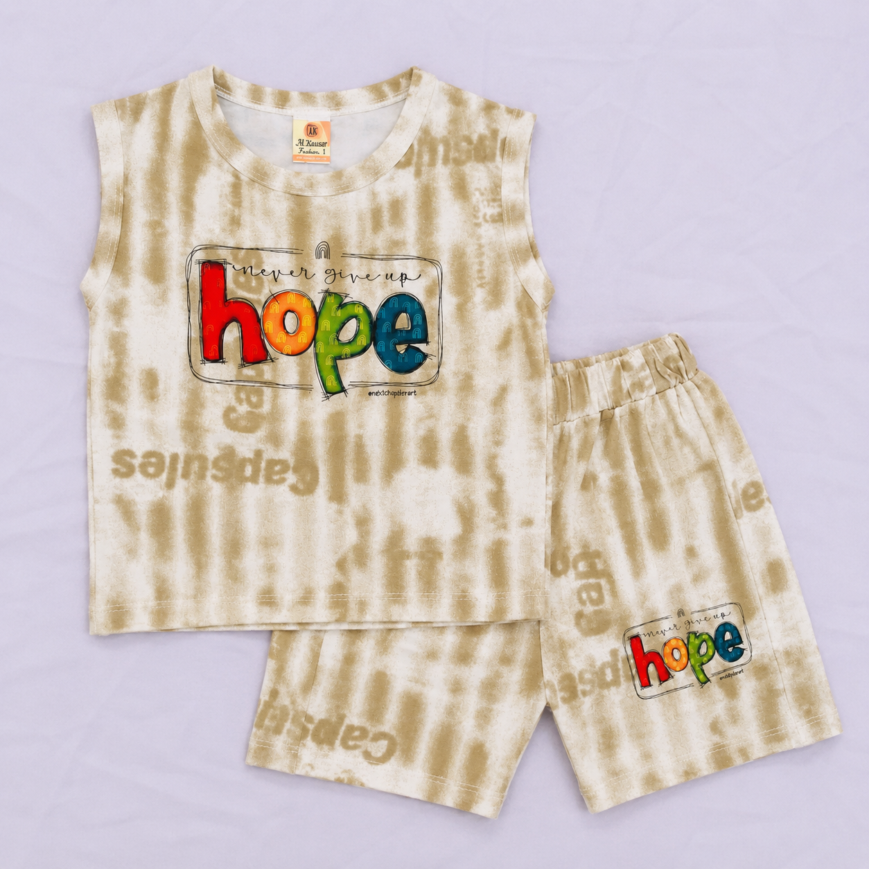 Boys Hope Sleeveless T-Shirt & Shorts Set