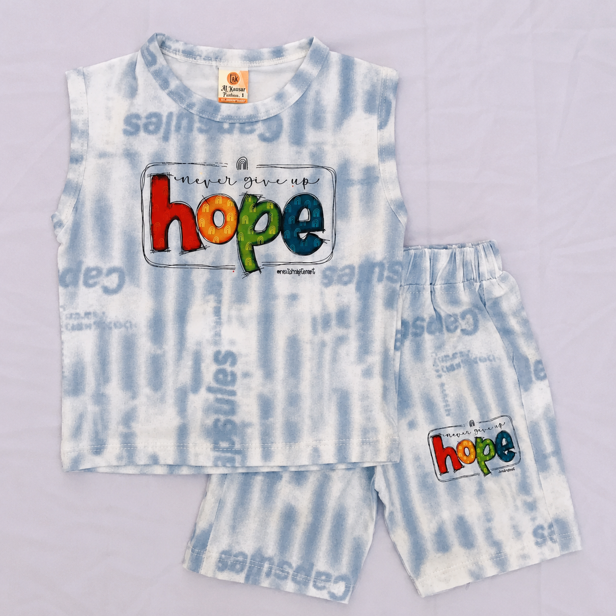 Boys Hope Sleeveless T-Shirt & Shorts Set