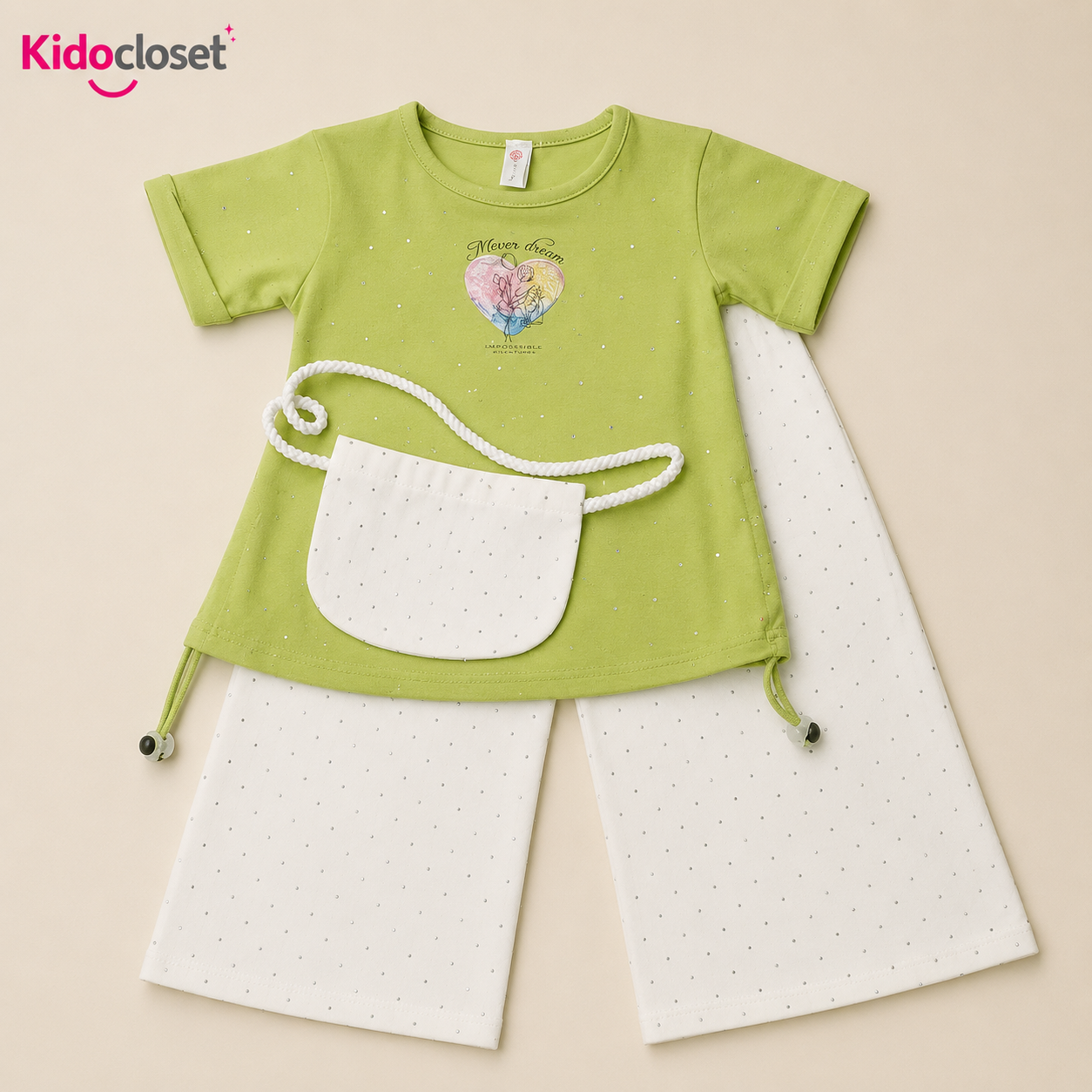 Girls' Purse T-Shirt & Palazzo Set