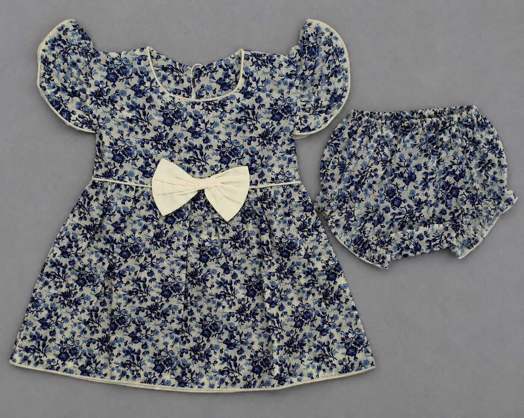 Floral Baby Girl Dress Set – Elegant Bow Party Outfit