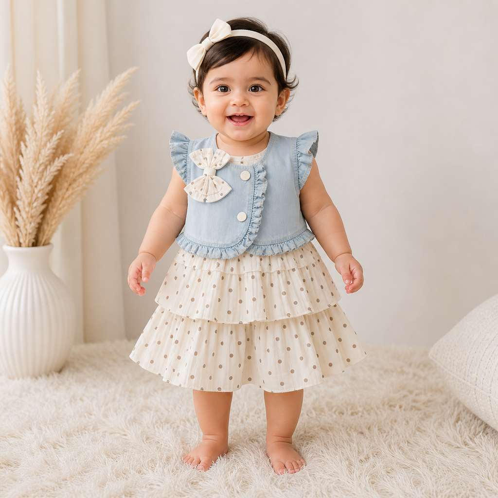Polka Dot Baby Girl Party Dress