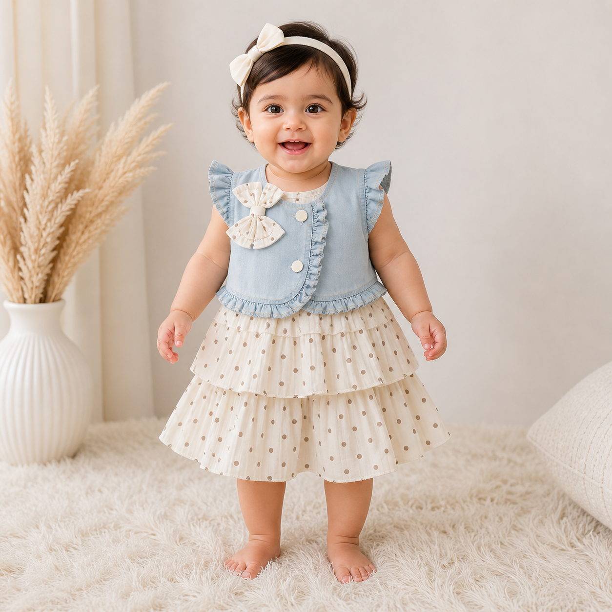 Polka Dot Baby Girl Party Dress