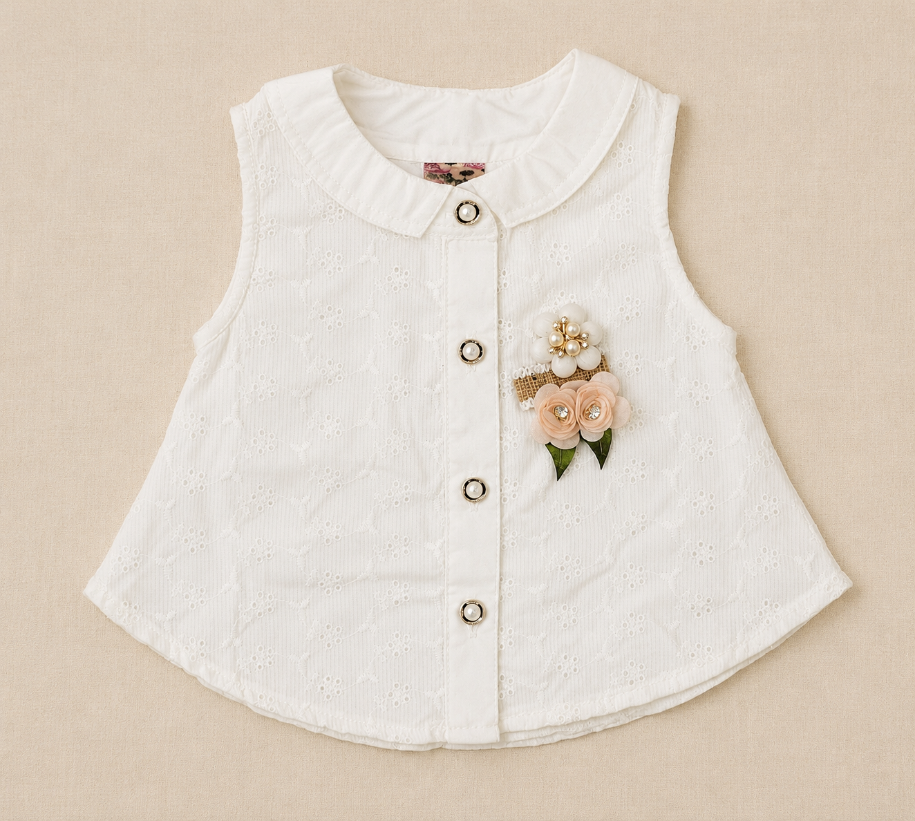 Girls Summer cotton top and Quarter shorts Set