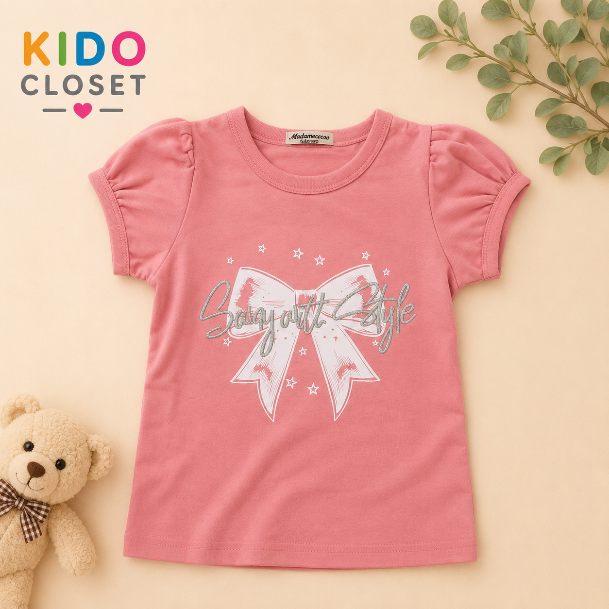 Girls Stay With Style Top & Shorts Set