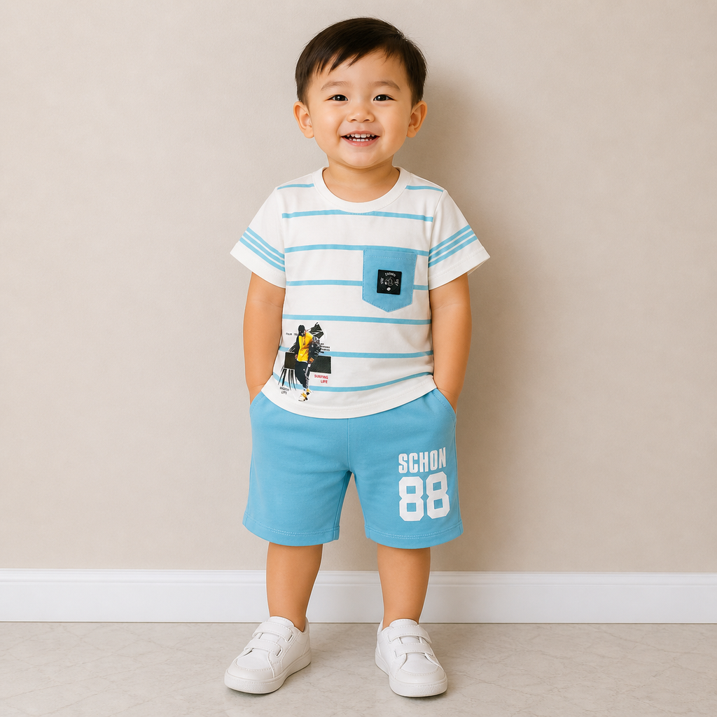 Kids Casual Summer Shirt & shorts Set
