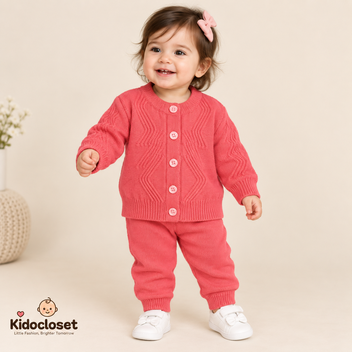 Kids Premium Knitted Wool 2-Piece Winter Set