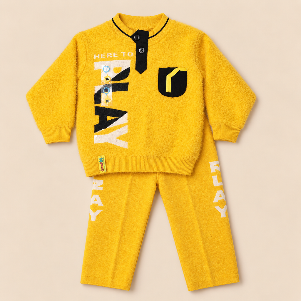 Kids Woolen Sweater & Trouser Set – Winter Collection
