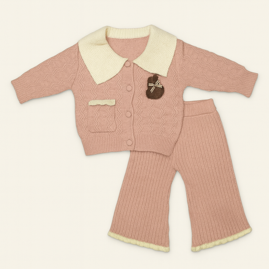 Premium wool Knitted Top & Trouser Set for Kids