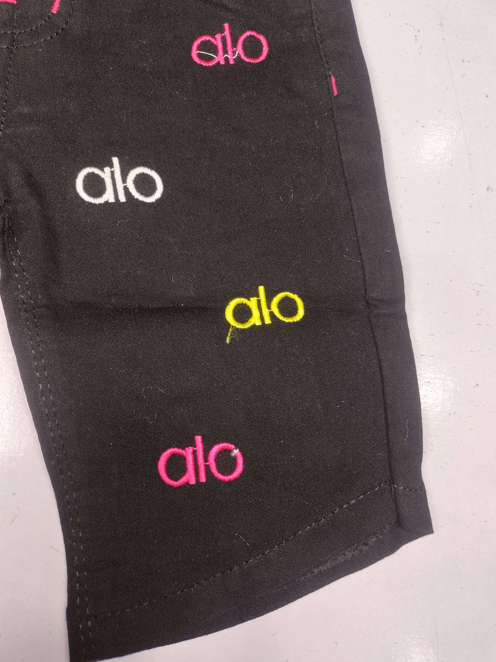 Embroidered black Denim Shorts for Little Trendsetters