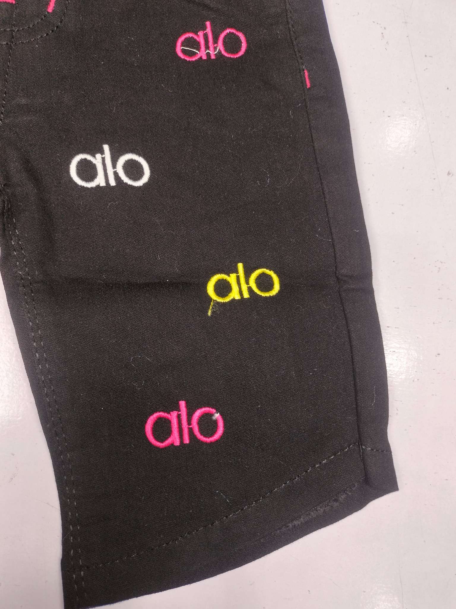 Embroidered black Denim Shorts for Little Trendsetters