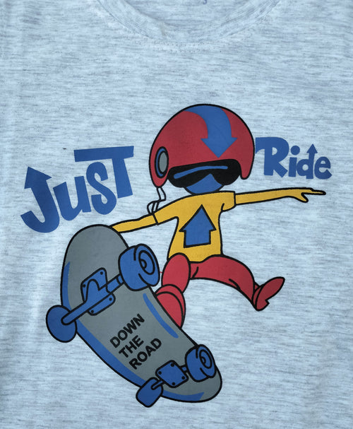 Boys Casual Graphic Print Half Sleeve T-Shirt