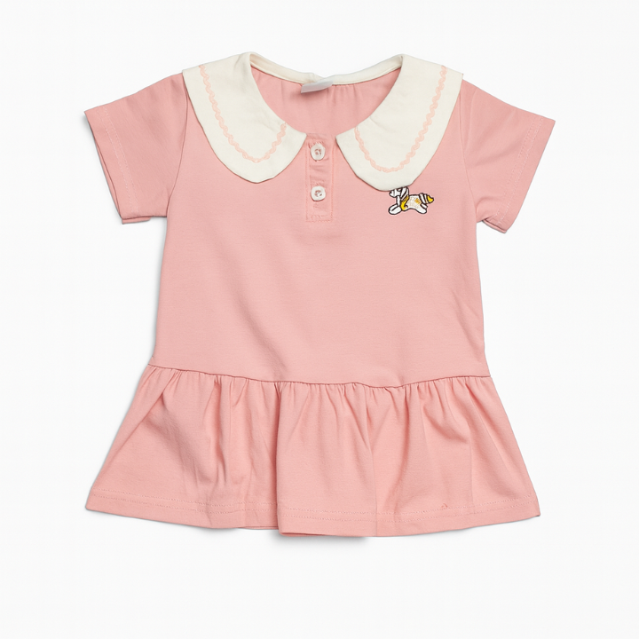 Cute Girls Polo Style Pleated top