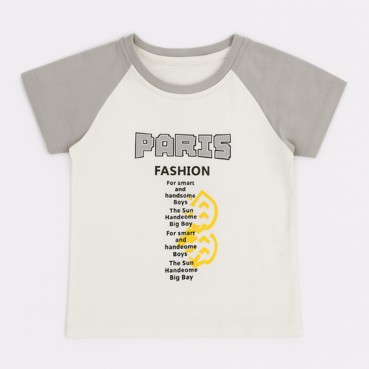 "Paris Fashion" Summer Suit – 2 Piece Set (T-Shirt + Shorts)