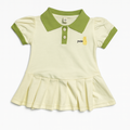 Cute Girls Polo Style Pleated top