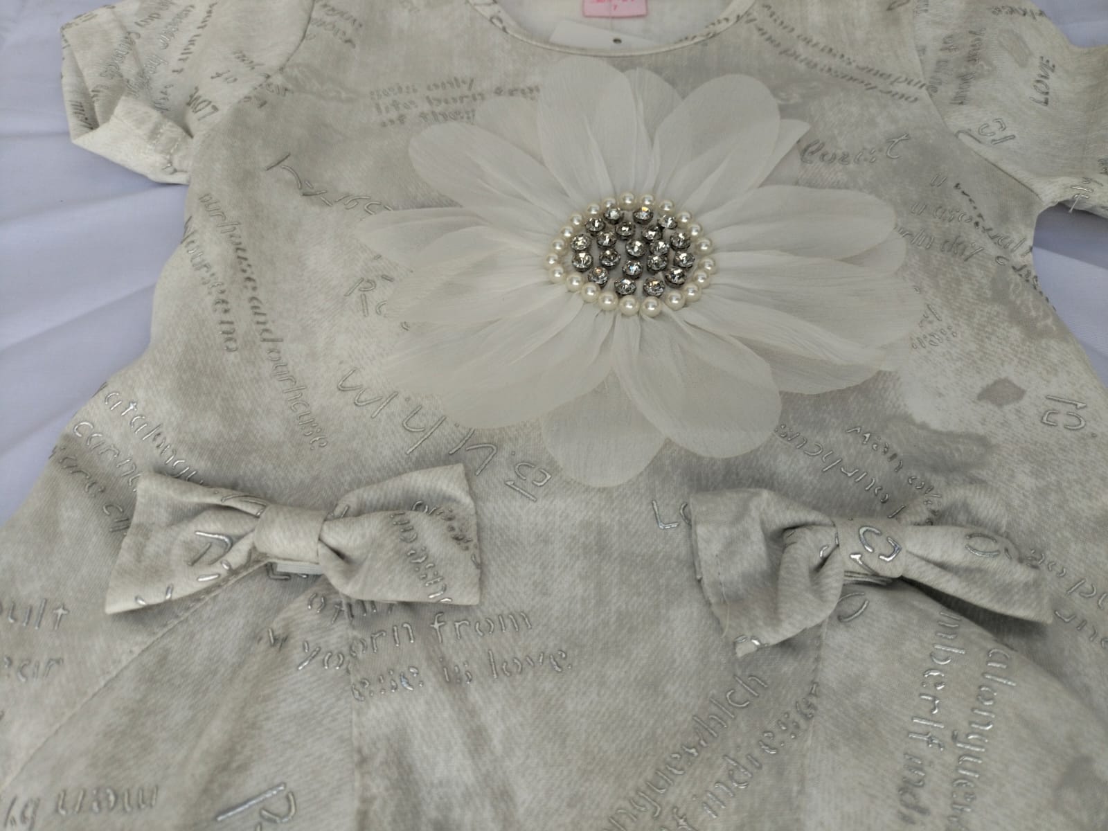 Girls Flower Pearl Summer 2-piece Set