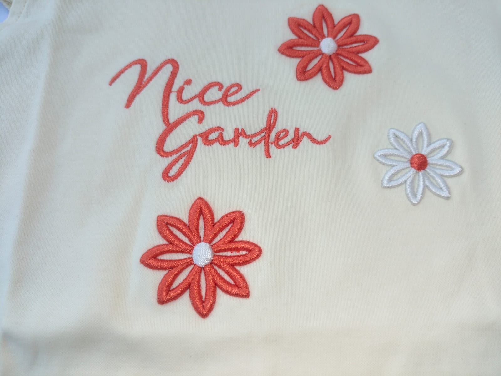 Girls Floral Embroidered Top & Shorts Set